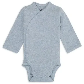 LODGER Body s dlouhým rukávem Melange Blue Fogg Vel. 56