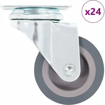 zvedák vidaXL 24 ks otočná kolečka 50 mm [277819]