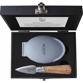 Nůž na ústřice 5,5 cm Style De Vie dubové dřevo Laguiole Elegantní krabička
