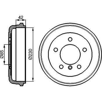 Brzdový buben Brzdový Buben BOSCH (0986477101)
