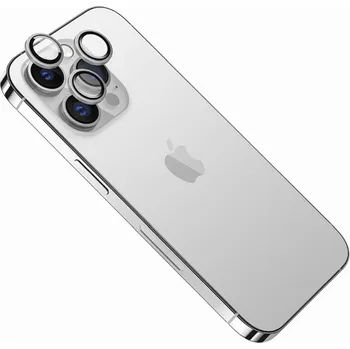Ochranná skla čoček fotoaparátů FIXED Camera Glass pro Apple iPhone 14/14 Plus, stříbrná