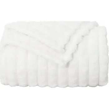 deka Plažová deka Bílá 200 x 150 cm Fleece