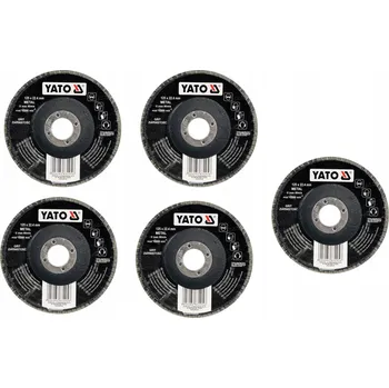 Brusný kotouč 5x Lamelový kotouč vypouklý 125mm P80 - Brusný talíř papírový