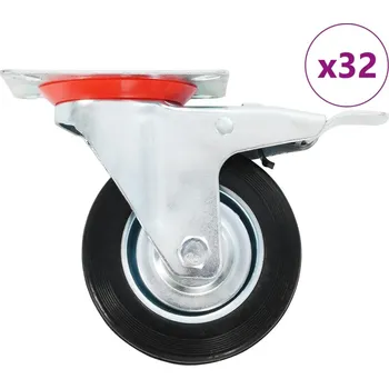 zvedák vidaXL 32 ks otočná kolečka 100 mm [277965]