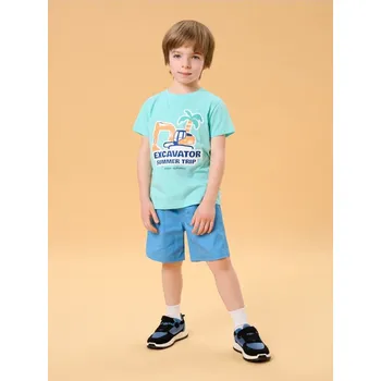 Chlapecké oblečení Sinsay - Tričko s krátkým rukávem - tyrkysová - 057CH-60X - 057CH-60X-116