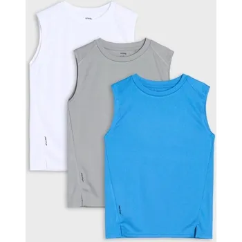 Chlapecké tričko Sinsay - Sportovní trička 3 pack Active - modrá - ZP115-05X - ZP115-05X-104