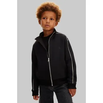 Chlapecká mikina Dětská mikina Calvin Klein Jeans IB0IB02631.128.176.PPY2 černá 99X, vel. 128