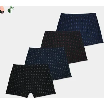 Boxerky FANNIFEN Pánské volné boxerky FM6745 4ks v balení Barva: Mix, Velikost: 5XL