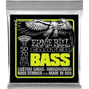 Struna pro kytaru a smyčcový nástroj Ernie Ball 3832 Regular Slinky Coated Electric Bass 50-105 + prodloužená záruka 3 roky