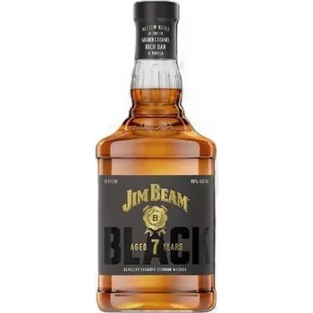 Whisky Jim Beam Black 7Y 45% 1 l (holá láhev)