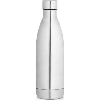 Termohrnek RE-BUFFON XL. Dvoustěnná láhev z nerezové oceli (90% recyklace) - Saténově Stříbrná