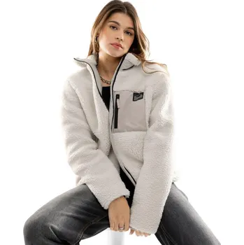 SIROKO Dámská bunda sherpa Inari-W Béžová BÉŽOVÁ