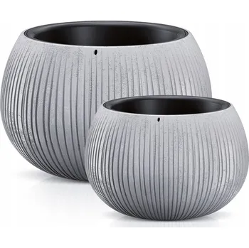 Květináč Šedý plast Květináč Prosperplast 29 cm x 29 x 19,5 cm