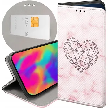 Pouzdro na mobilní telefon FLIPOVÉ POUZDRO PRO XIAOMI REDMI NOTE 12 PRO PLUS SRDCE SRDÍČKA LÁSKA