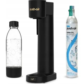 Výrobník sody Pushair výrobník sody Dafi černý zlatý + bombička CO2 + láhev 0,7