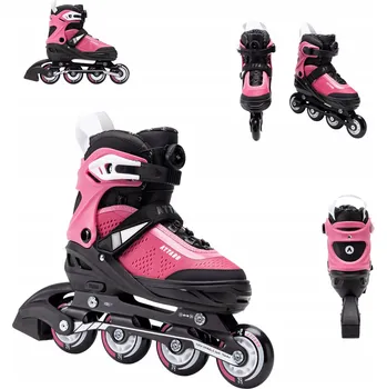 Kolečkové brusle Dětské Kolečkové Brusle ATTABO Stormglider růžové L 39-42 Aluminium Frame