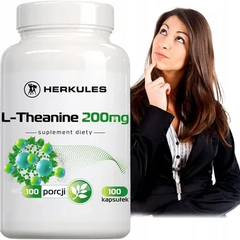 Přípravek na podporu paměti a spánku HERKULES L-Theanine 200mg 100caps KONCENTRACE ENERGIE RELAXACE