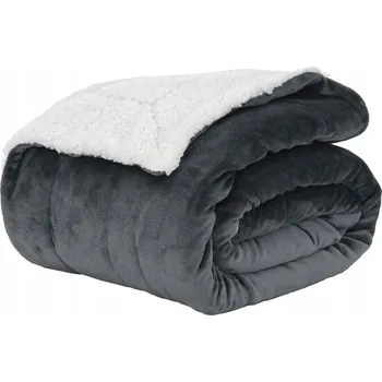 deka Plažová deka Tmavě šedá 150 x 200 cm Fleece