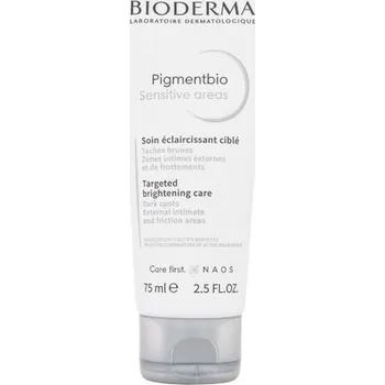 Bioderma Pigmentbio Sensitive Areas Targeted Brightening Care Body Cream - Tělový krém proti tmavým skvrnám na citlivých a intimních místech 75 ml