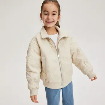 Reserved - Prošívaná bunda bomber se stojáčkem - tělová - 9680X-02X - 9680X-02X-116