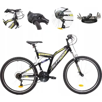 Horské kolo Horské kolo F.lli Schiano Bull, rám 18,5 palce, kola 26", černé