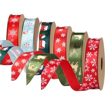 Stuha Vánoční stuha látková 2,70m šířka 16mm