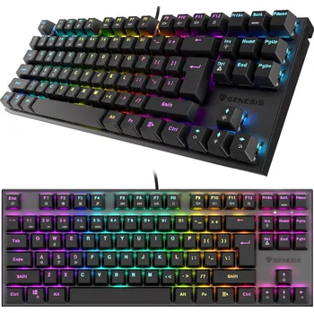 Mechanická klávesnice Genesis Thor 303 TKL RGB Red černá NKG-1882