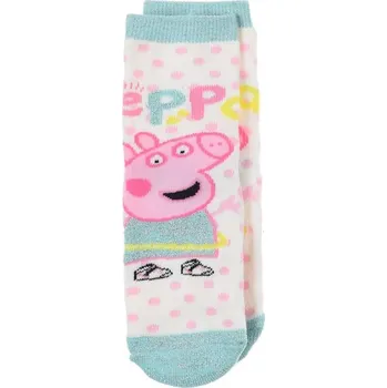 Smetanovo-mintové dívčí ponožky Peppa Pig Velikost: 31/34