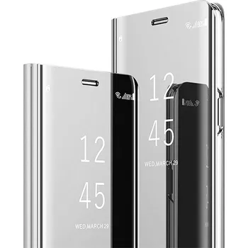 Pouzdro na mobilní telefon Flipové pouzdro MBM pro Samsung Galaxy A34 5G stříbrné