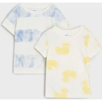 Sinsay - Sada 2 triček - krémová - 424DJ-01X - 424DJ-01X-74