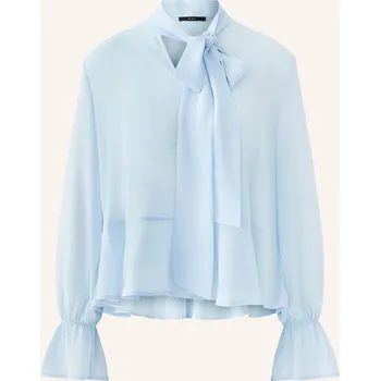 Dámská halenka Oui Dámská Halenka S Mašlí A Volánky, tmavě modrá, 38