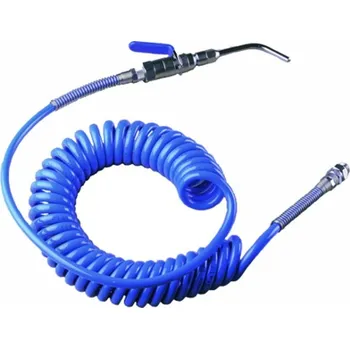 Zahradní hadice AIGNEP PU KROUCENÁ HADICE SK010 - komplet D=5,5/8 - délka 5 m, PU95°ShA 5M s přípojky AG 1/4" a Pistolí 301 - had. 10 Bar ( 20°C), -40/+60°C