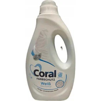 Prací gel Coral gel na praní bílého prádla 1,15 l - 23 pracích dávek z Německa DE