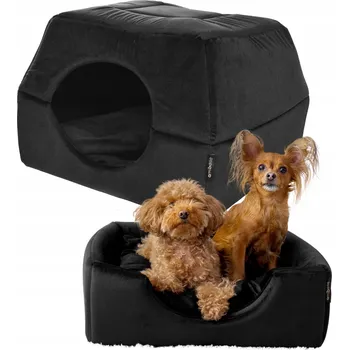 Pelíšek pro psa Pelíšek pro psa kočku 2 v 1, domeček 48x48 cm, protiskluzový