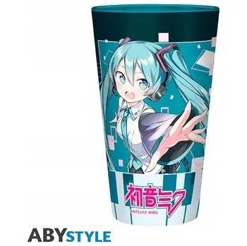 Hrnek sklo 400 ml HATSUNE MIKU ANIME MANGA