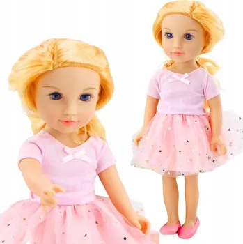 Panenka Panenka V šatech s tylem Růžová Blond Vlasy 18'