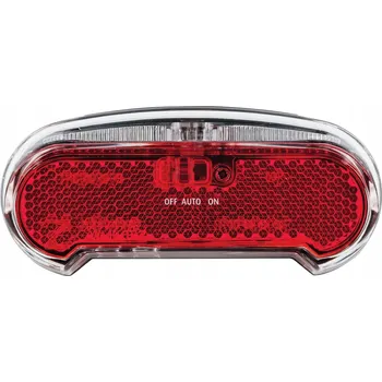 Cyklosvítilna Zadní světlo na kolo na nosič, baterie 2xAAA AXA Riff Battery LED 50/80mm