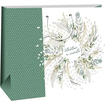 Dárková taška Ditipo Dárková taška DAA - Vánoční & Eucalyptus, 38,3 x 10 x 29,2 cm 7930055