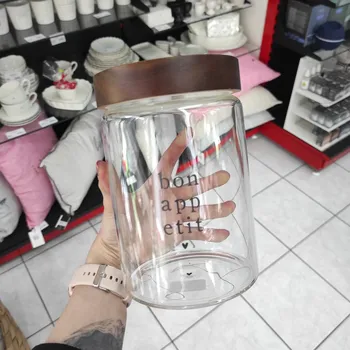 Dóza na potraviny Bastion Collections JARS L - Bon appetit, dóza sklo, 12x18cm, 1400ml b380155