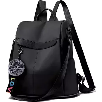 Městský batoh Crossbody batůžek s popruhem Merga Černý - Model Bez přívěšku