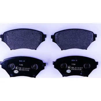 Brzdová destička Sada brzdových destiček, kotoučová brzda HELLA 8DB 355 010-261