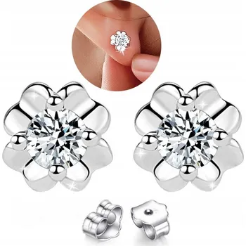 Náušnice KRÁSNÉ NÁUŠNICE Lucky Bling Clover ZIRKON