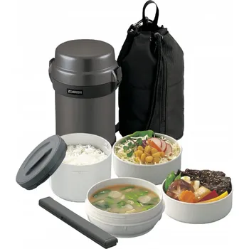 Termoska Jídlonosič termoska 4dílná Zojirushi SL-JAF14-HG šedá 1,23 l