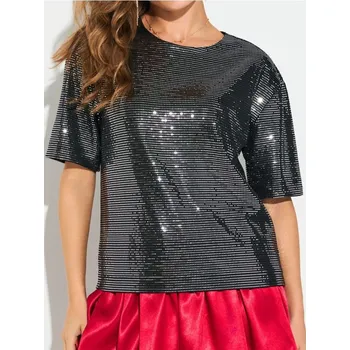 Sinsay - Tričko - sříbrná - 667FG-SLV - 667FG-SLV-XS