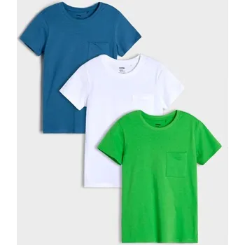 Dětská móda Sinsay - Sada 3&nbsp;triček - zelená - 039CH-76X - 039CH-76X-98