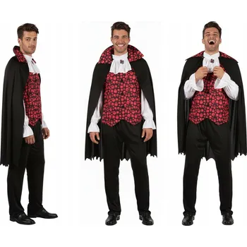 Dámská halenka Elegantní upíří sada pro dospělé ( plášť , halenka s volánem), vel .