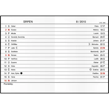 Diář DIÁŘ MĚSÍČNÍ - ANEŽKA 2026