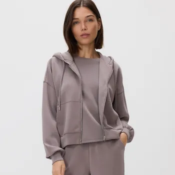 Dámská mikina Reserved - Mikina oversized - kávová - 688GA-84X - 688GA-84X-XS