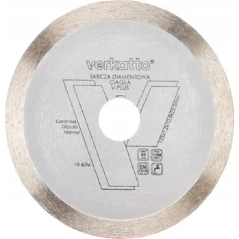 Příslušenství k brusce Diamantový kotouč celoobvodový Verkatto V-Plus 115x1,2x10x22,2 mm