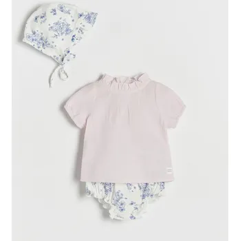 Reserved - Souprava s čepičkou - pastelově růžová - 3877S-03X - 3877S-03X-68